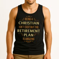 Funny Christian Quote Being A Christian Isn't Easy Tank Top
