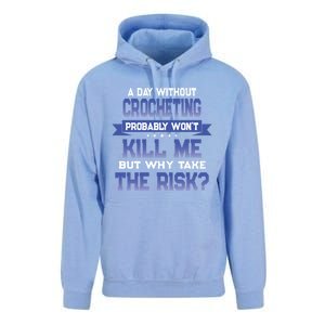 Funny Crocheting Quote Cute Gift Crochet Lover Themed Novelty Meaningful Gift Unisex Surf Hoodie