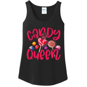 Funny Candy Queen For Lollipop Lover Sweet Tooth Wo Ladies Essential Tank