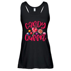 Funny Candy Queen For Lollipop Lover Sweet Tooth Wo Ladies Essential Flowy Tank