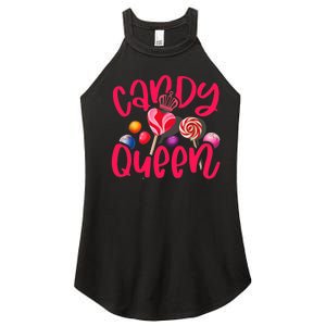 Funny Candy Queen For Lollipop Lover Sweet Tooth Wo Women's Perfect Tri Rocker Tank