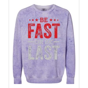 Fast Car Quote Drag Racing Gift For Race Lover Fan Colorblast Crewneck Sweatshirt