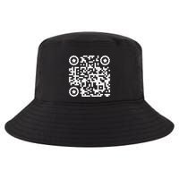 Funny Cat Qr Scan Code Jokes Humor Hidden Message Sarcastic Cool Comfort Performance Bucket Hat