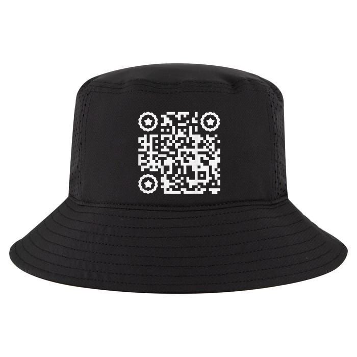 Funny Cat Qr Scan Code Jokes Humor Hidden Message Sarcastic Cool Comfort Performance Bucket Hat