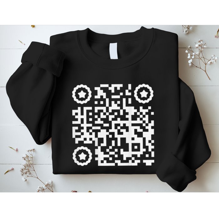 Funny Cat Qr Scan Code Jokes Humor Hidden Message Sarcastic Sweatshirt