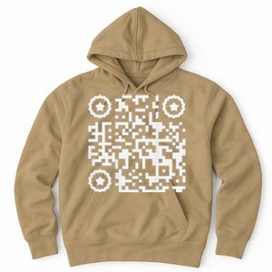 Funny Cat Qr Scan Code Jokes Humor Hidden Message Sarcastic Hoodie