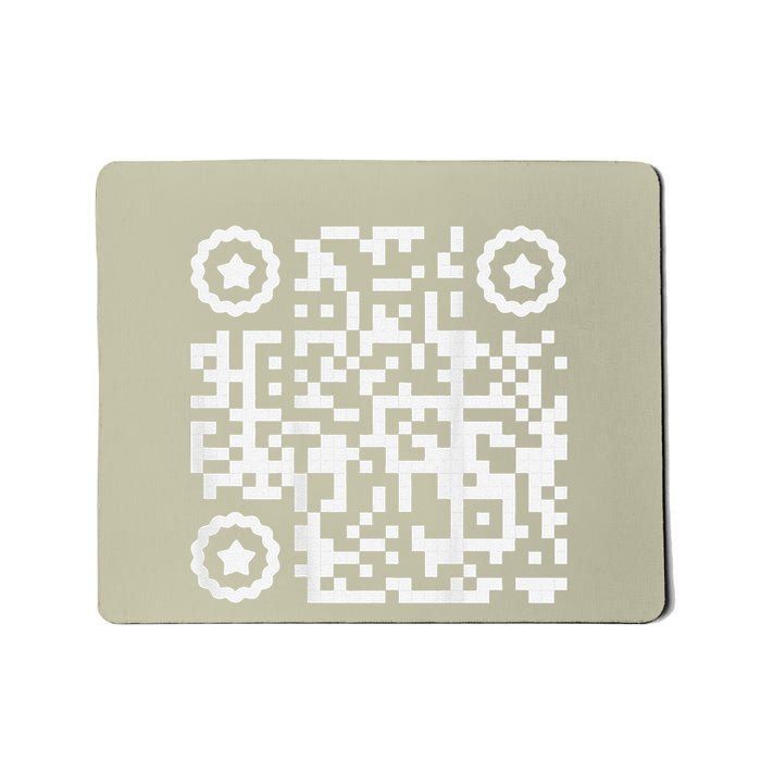 Funny Cat Qr Scan Code Jokes Humor Hidden Message Sarcastic Mousepad