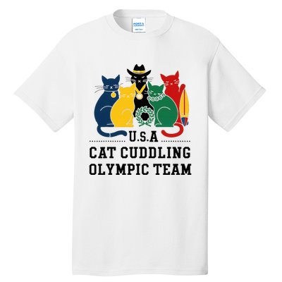 Funny Cat Quote Cat Cuddling Team Cool Tall T-Shirt