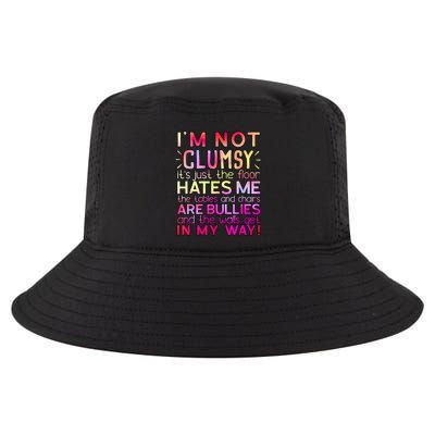 Funny Clumsy Quote I'm Not Clumsy Funny Sarcastic Cool Comfort Performance Bucket Hat