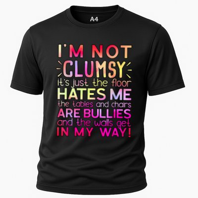 Funny Clumsy Quote I'm Not Clumsy Funny Sarcastic Performance Shirt