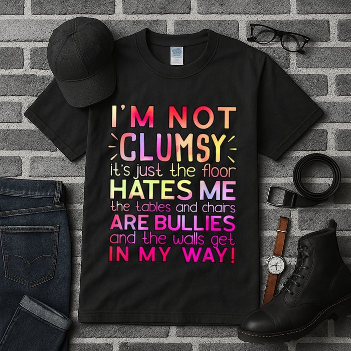 Funny Clumsy Quote I'm Not Clumsy Funny Sarcastic Tall T-Shirt