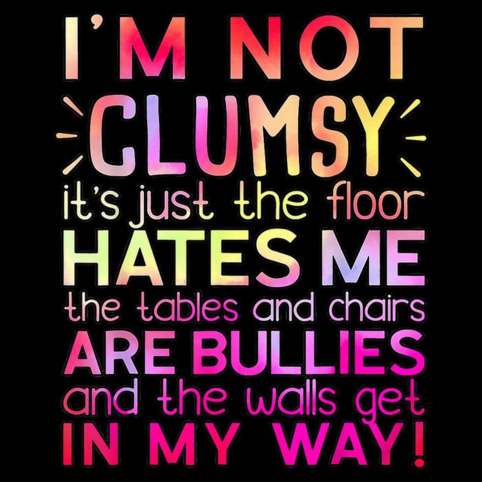 Funny Clumsy Quote I'm Not Clumsy Funny Sarcastic Impact Tech Backpack