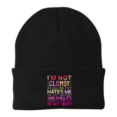 Funny Clumsy Quote I'm Not Clumsy Funny Sarcastic Beanie