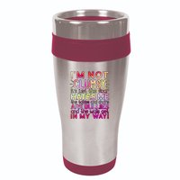 Funny Clumsy Quote I'm Not Clumsy Funny Sarcastic 16oz Travel Tumbler