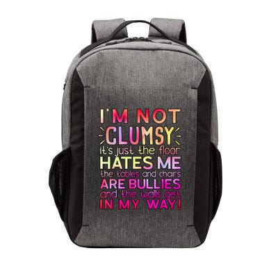 Funny Clumsy Quote I'm Not Clumsy Funny Sarcastic Vector Backpack