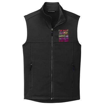 Funny Clumsy Quote I'm Not Clumsy Funny Sarcastic Collective Smooth Fleece Vest