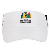 Funny Cat Quote Cat Cuddling Team Cool Adult Drive Performance Visor