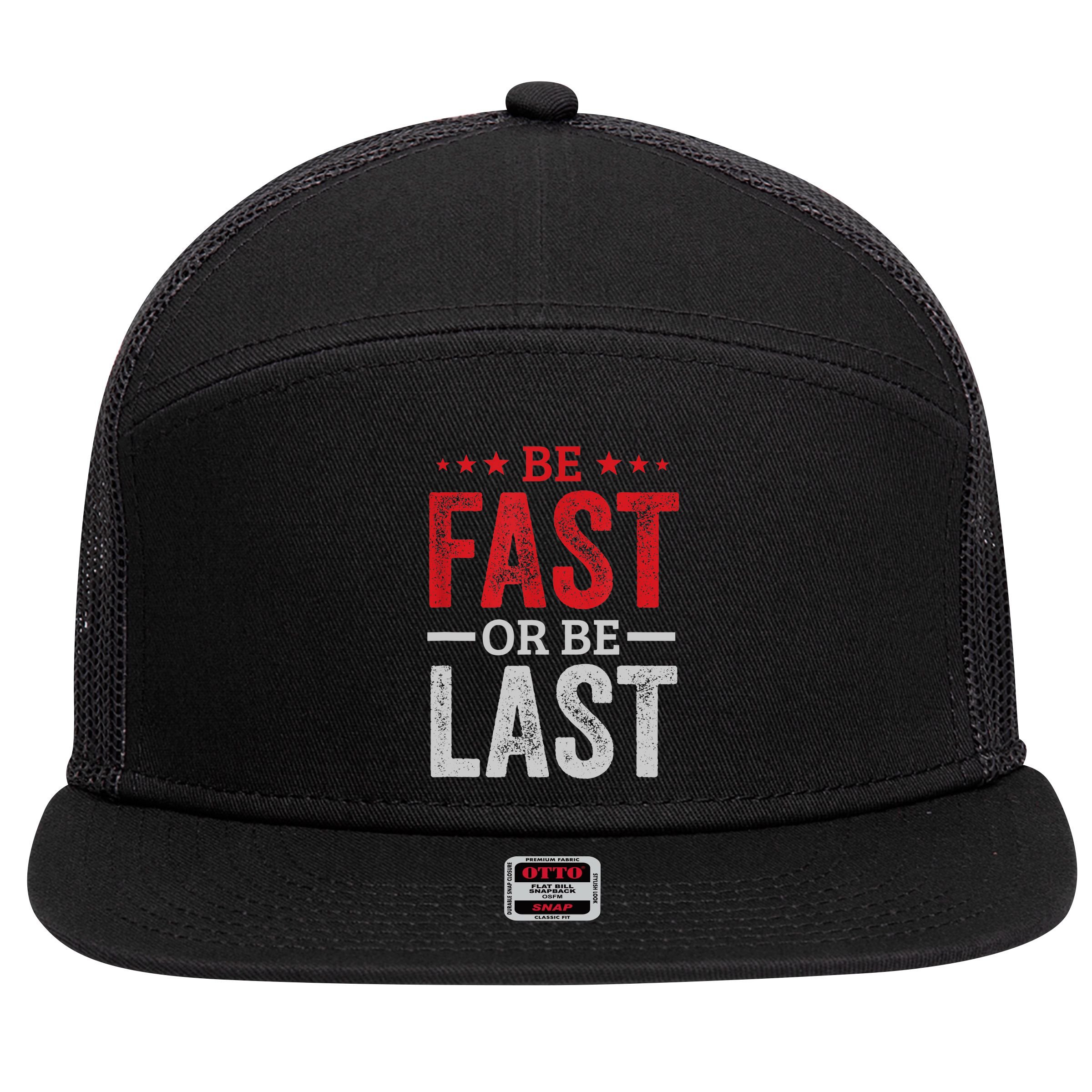 Fast Car Quote Drag Racing Gift For Race Lover Fan Gift 7 Panel Mesh Trucker Snapback Hat