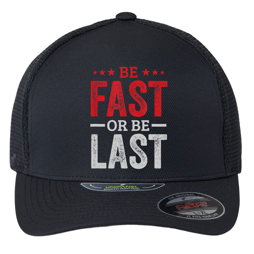 Fast Car Quote Drag Racing Gift For Race Lover Fan Gift Flexfit Unipanel Trucker Cap