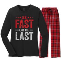 Fast Car Quote Drag Racing Gift For Race Lover Fan Gift Women's Long Sleeve Flannel Pajama Set 