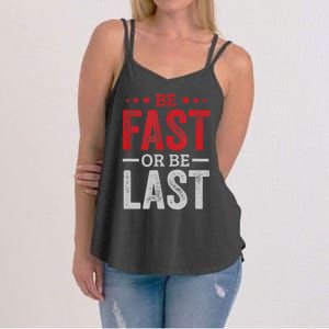 Fast Car Quote Drag Racing Gift For Race Lover Fan Gift Women's Strappy Tank