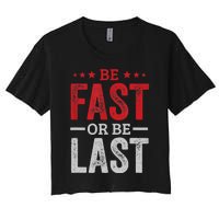 Fast Car Quote Drag Racing Gift For Race Lover Fan Gift Women's Crop Top Tee