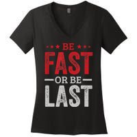 Fast Car Quote Drag Racing Gift For Race Lover Fan Gift Women's V-Neck T-Shirt