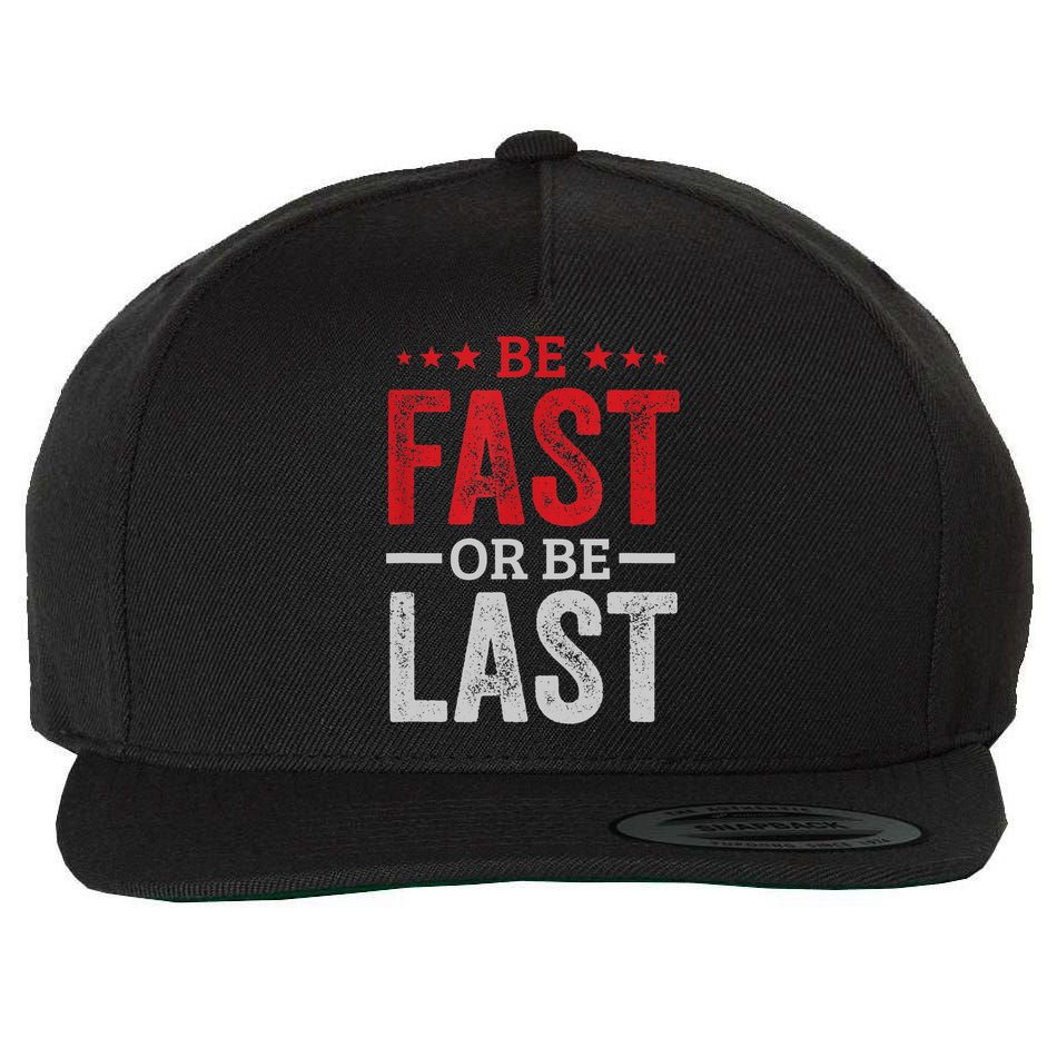 Fast Car Quote Drag Racing Gift For Race Lover Fan Gift Wool Snapback Cap