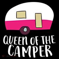 Funny Camping Queen Of The Camper Rv Camper Mom Camper Queen Gift Drawstring Bag