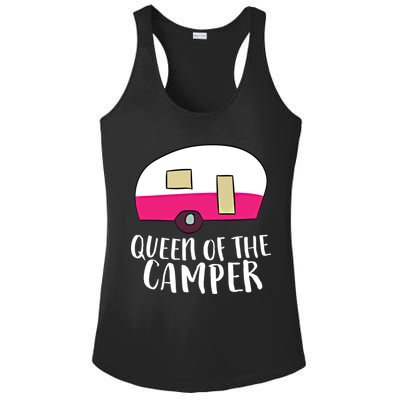 Funny Camping Queen Of The Camper Rv Camper Mom Camper Queen Gift Ladies PosiCharge Competitor Racerback Tank