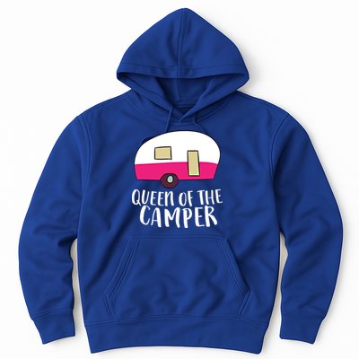Funny Camping Queen Of The Camper Rv Camper Mom Camper Queen Gift Hoodie