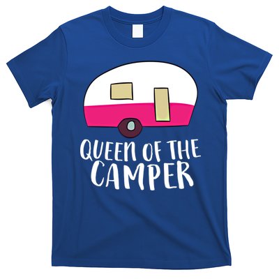 Funny Camping Queen Of The Camper Rv Camper Mom Camper Queen Gift T-Shirt