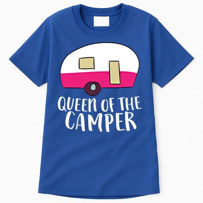 Funny Camping Queen Of The Camper Rv Camper Mom Camper Queen Gift Tall T-Shirt