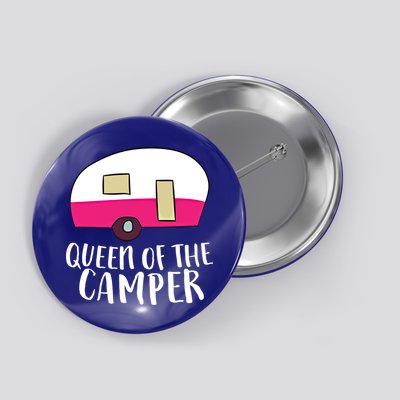 Funny Camping Queen Of The Camper Rv Camper Mom Camper Queen Gift Button