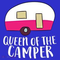 Funny Camping Queen Of The Camper Rv Camper Mom Camper Queen Gift 16 in Basic Backpack