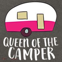 Funny Camping Queen Of The Camper Rv Camper Mom Camper Queen Gift Cotton Canvas Backpack