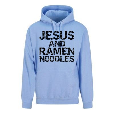 Funny Christian Quote Distressed Jesus And Ra Noodles Cool Gift Unisex Surf Hoodie