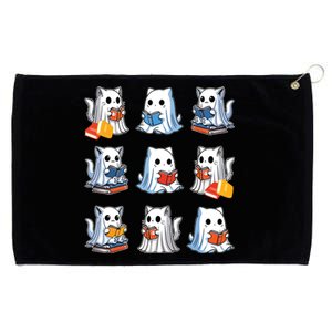 Funny Cats Reading Halloween Cute Cats Ghosts Reading Books Grommeted Golf Towel