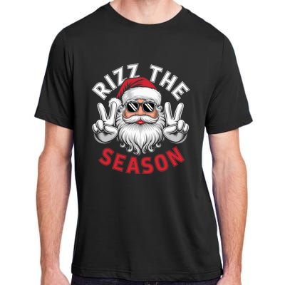 Funny Christmas Riz Zmas Santa Xmas Rizz The Season Bruh Adult ChromaSoft Performance T-Shirt