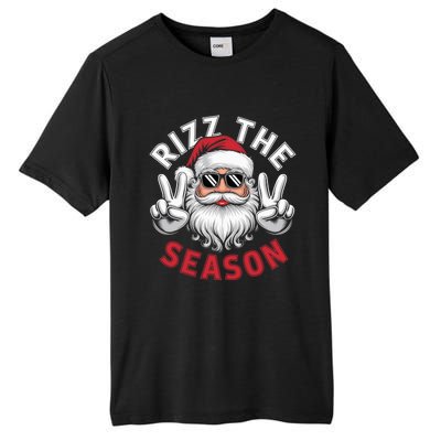 Funny Christmas Riz Zmas Santa Xmas Rizz The Season Bruh Tall Fusion ChromaSoft Performance T-Shirt