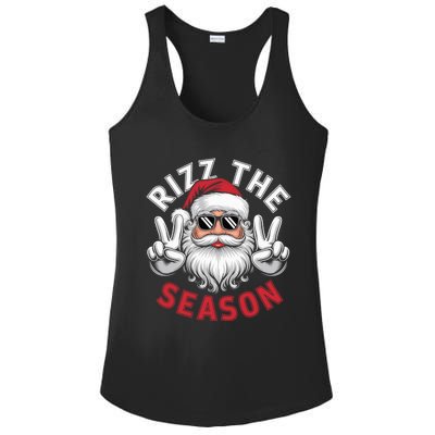 Funny Christmas Riz Zmas Santa Xmas Rizz The Season Bruh Ladies PosiCharge Competitor Racerback Tank