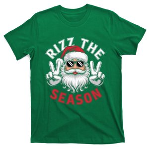 Funny Christmas Riz Zmas Santa Xmas Rizz The Season Bruh T-Shirt