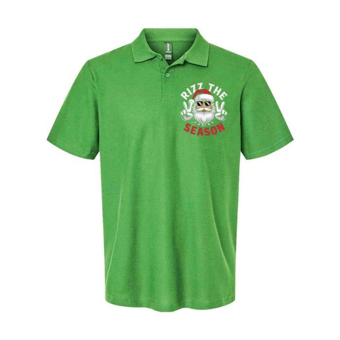 Funny Christmas Riz Zmas Santa Xmas Rizz The Season Bruh Softstyle Adult Sport Polo