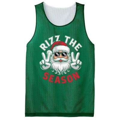 Funny Christmas Riz Zmas Santa Xmas Rizz The Season Bruh Mesh Reversible Basketball Jersey Tank