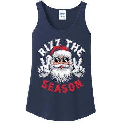 Funny Christmas Riz Zmas Santa Xmas Rizz The Season Bruh Ladies Essential Tank