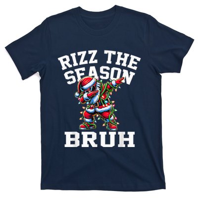 Funny Christmas Riz Zmas Santa Xmas Rizz The Season Bruh T-Shirt