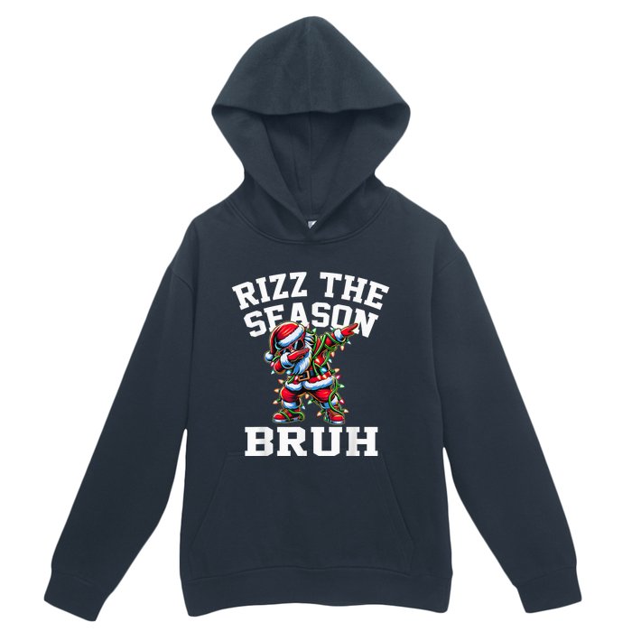 Funny Christmas Riz Zmas Santa Xmas Rizz The Season Bruh Urban Pullover Hoodie