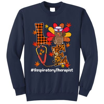 Funny Cute Respiratory Therapist Nurse Love Turkey Stethoscope Gift Sweatshirt