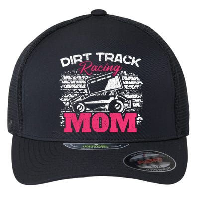 Funny Car Racer Mother Dirt Track Racing Mom Gift Flexfit Unipanel Trucker Cap