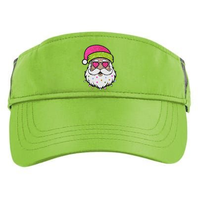 Funny Cool Retro Groovy Santa Claus Adult Drive Performance Visor